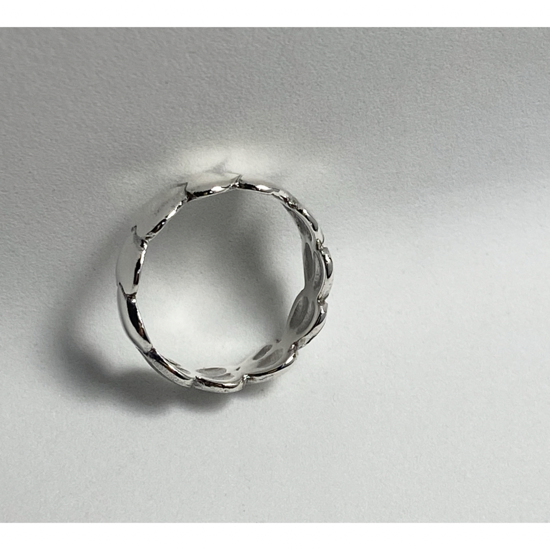SILVER925 シルバー925ベルトハートリング愛heart銀16号指輪しA メンズのアクセサリー(リング(指輪))の商品写真