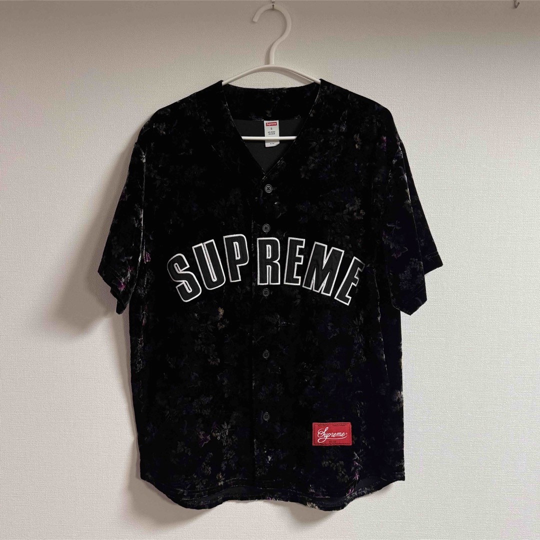 Supreme Floral Velour Baseball Jersey【S】 Supreme Floral Velour Baseball Jersey【S】