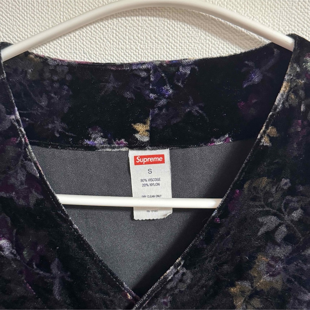 Supreme Floral Velour Baseball Jersey【S】 Supreme Floral Velour Baseball Jersey【S】