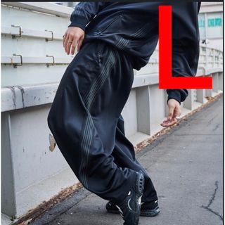 ニードルス(Needles)のneedles 24ss H.D ヒザデルパンツ　studious 別注　黒　L(スラックス)