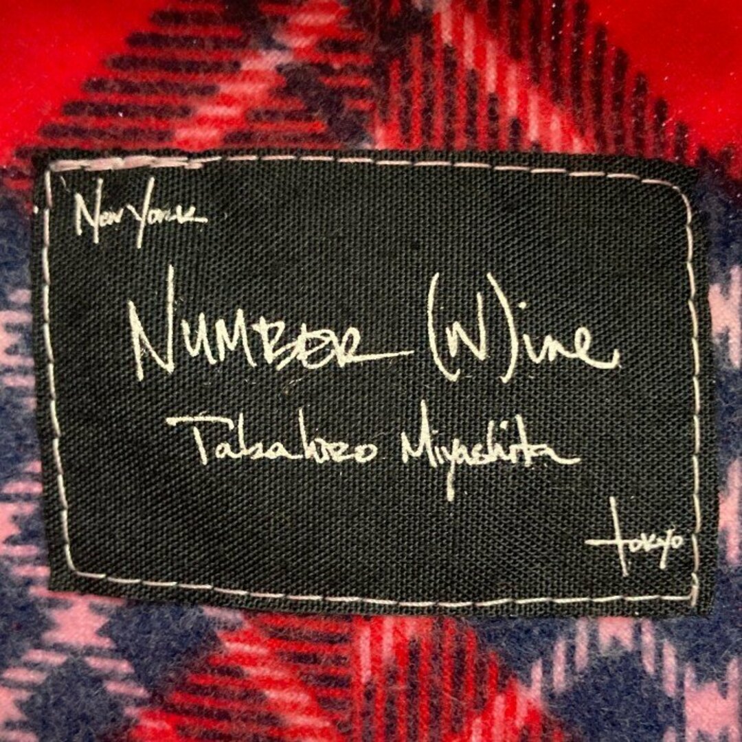 NUMBER (N)INE(ナンバーナイン)の★NUMBER (N)INE ナンバーナイン ガンズ期 チェック ネルシャツ レッド×ネイビー size3 メンズのトップス(シャツ)の商品写真