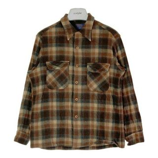 ペンドルトン(PENDLETON)の★PENDLETON ペンドルドン ネルシャツ チェック ブラウン系 sizeL(シャツ)