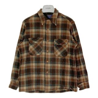 ★PENDLETON ペンドルドン ネルシャツ チェック ブラウン系 sizeL