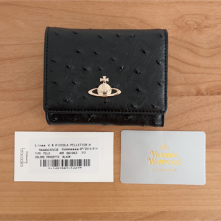 Vivienne Westwood - 新品　ヴィヴィアンウエストウッド　ミニウォレット　折りたたみ財布　黒　ブラック
