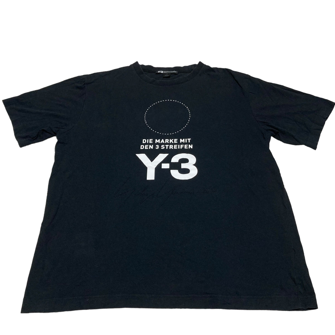 Y-3(ワイスリー)のY-3 ワイスリー　Tシャツ　コラボ　L センターロゴ　STACKED LOGO メンズのトップス(Tシャツ/カットソー(半袖/袖なし))の商品写真