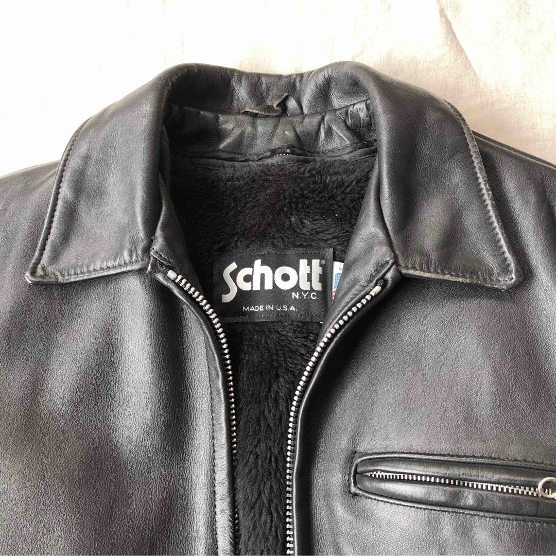 schott(ショット)のschott 642 シングルライダース サイズ34 メンズのジャケット/アウター(ライダースジャケット)の商品写真