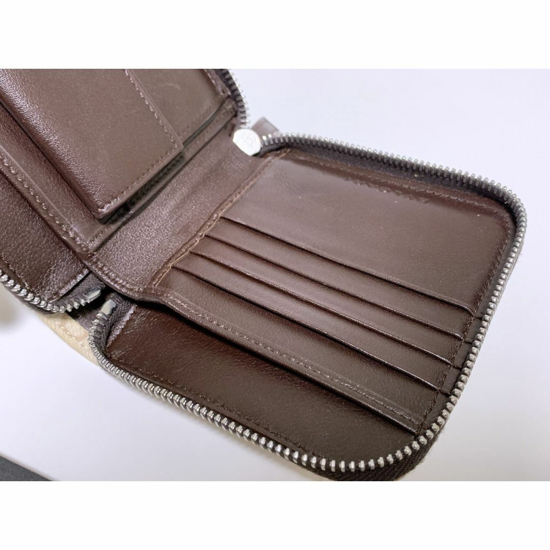BVLGARI(ブルガリ)のブルガリ ラウンドファスナー 財布 ベージュ 箱付 D6 レディースのファッション小物(財布)の商品写真