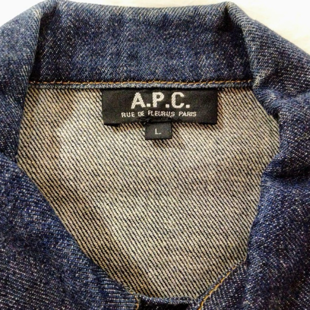 A.P.C(アーペーセー)のA.P.C アー・ペー・セー デニムジャケット Gジャン L メンズのジャケット/アウター(Gジャン/デニムジャケット)の商品写真