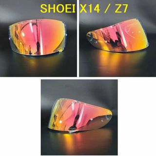 ショウエイ(SHOEI)のSHOEI X14 Z7 ヘルメット　交換用　透明ベース/レッド　シールド(ヘルメット/シールド)