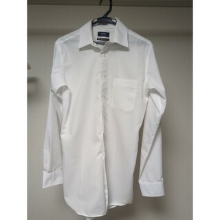 メンズ　ワイシャツ　ホワイト　白　無地　ビジネス　スーツ(シャツ)
