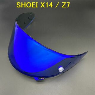 ショウエイ(SHOEI)のSHOEI  X14  Z7 ヘルメット　交換用　ブルー　シールド(ヘルメット/シールド)