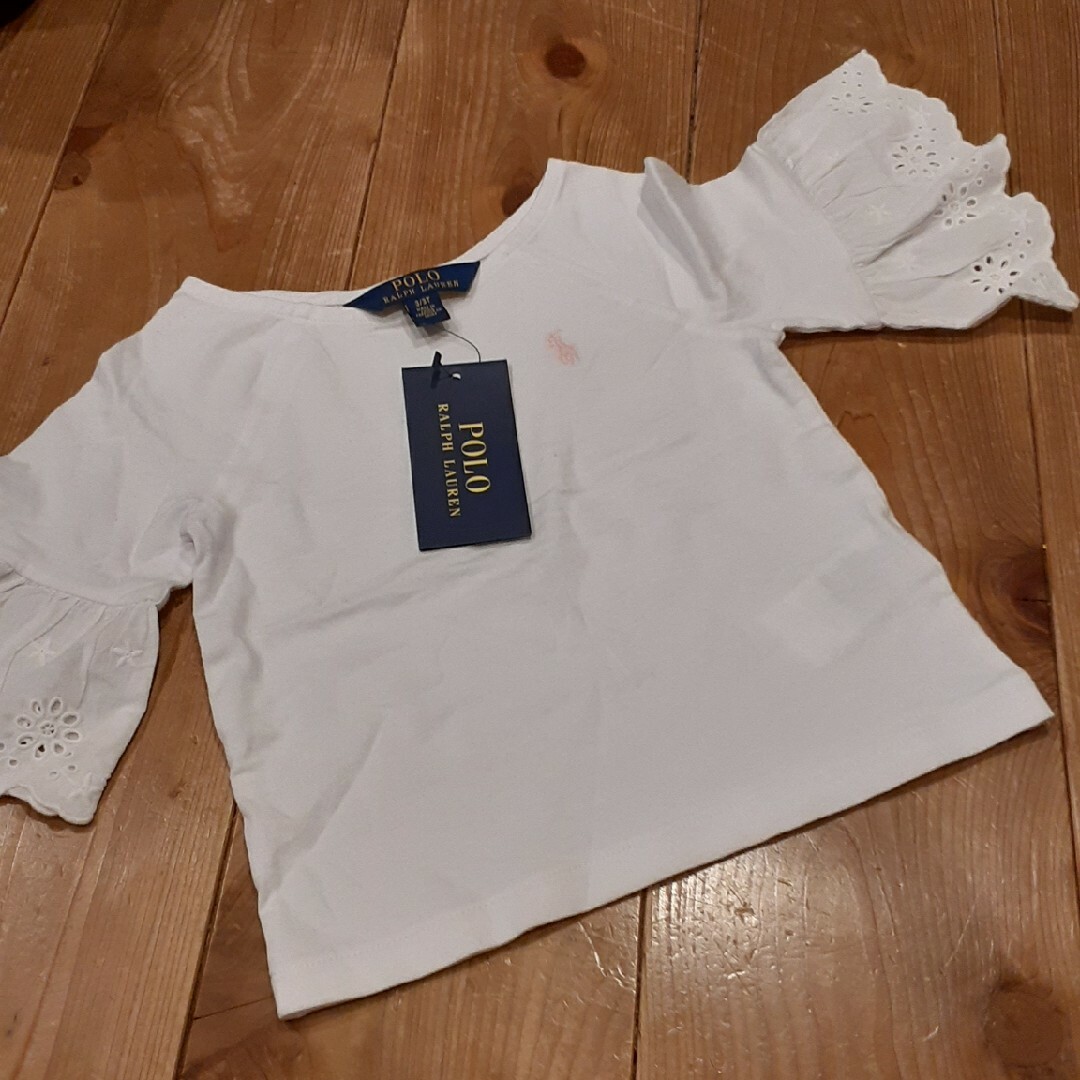 Ralph Lauren(ラルフローレン)の★RALPH LAUREN ﾚｰｽｶｯﾄｿｰ★ キッズ/ベビー/マタニティのキッズ服女の子用(90cm~)(Tシャツ/カットソー)の商品写真