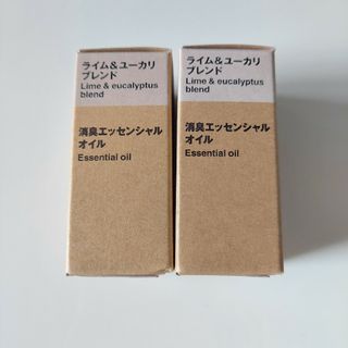 MUJI (無印良品) - 無印良品 消臭エッセンシャルオイル ライム＆ユーカリブレンド 2個