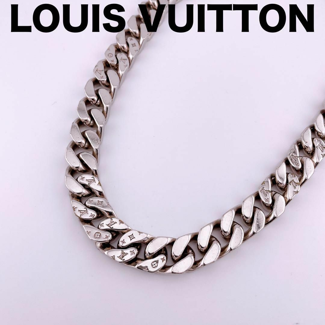 LOUIS VUITTON(ルイヴィトン)の【良品】ルイヴィトン M68272 コリエ・ LVチェーンリンクス ネックレス メンズのアクセサリー(ネックレス)の商品写真