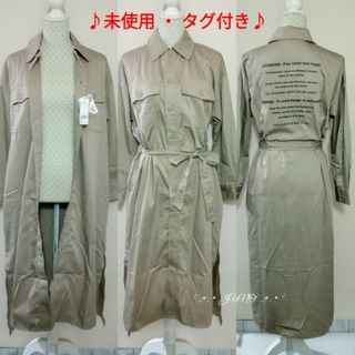 グローバルワーク(GLOBAL WORK)のBEGバックロゴシャツOP♡GLOBAL WORK グローバルワーク タグ付き(ロングワンピース/マキシワンピース)