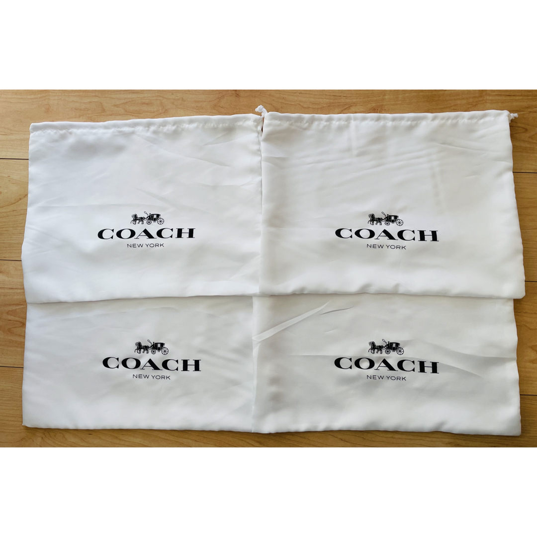 COACH(コーチ)のCOACHコーチ　巾着　保存袋　4枚セット レディースのバッグ(ショップ袋)の商品写真