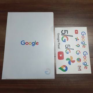 グーグル(Google)の未使用ですが折れやキズ有り　Google Pixel グッズ（フォルダ・シール）(印刷物)