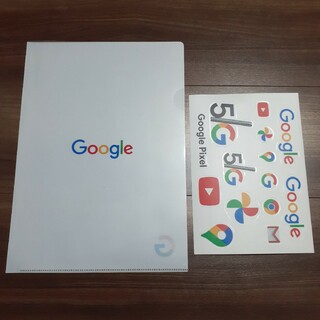 グーグル(Google)の未使用ですが折れやキズ有り　Google Pixel グッズ（フォルダ・シール）(印刷物)