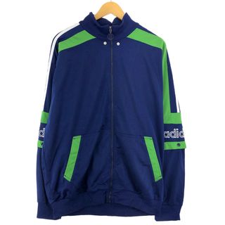 アディダス(adidas)の古着 90年代 アディダス adidas バックロゴ 2WAY ジャージ トラックジャケット メンズL ヴィンテージ /eaa423147(その他)