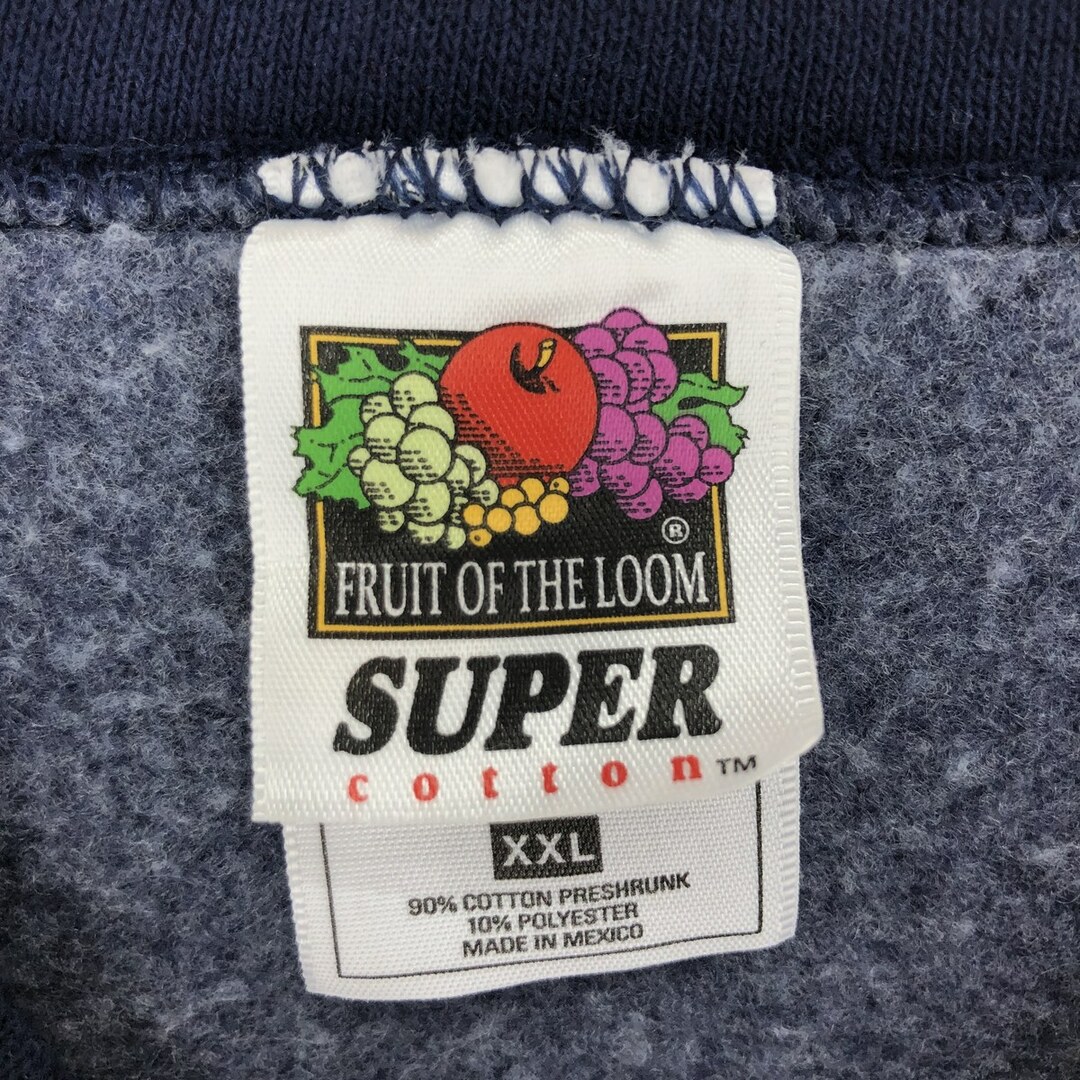 FRUIT OF THE LOOM(フルーツオブザルーム)の古着 00年代 フルーツオブザルーム FRUIT OF THE LOOM バックプリント プリントスウェットシャツ トレーナー メンズXXL /eaa411246 メンズのトップス(スウェット)の商品写真