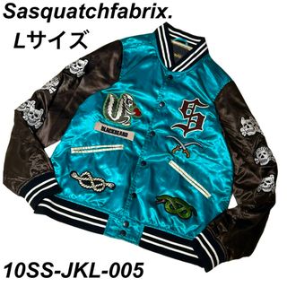 サスクワッチファブリックス(SASQUATCHfabrix.)の美品　スカジャン　Sasquatchfabrix L 和柄  バックデザイン(スカジャン)