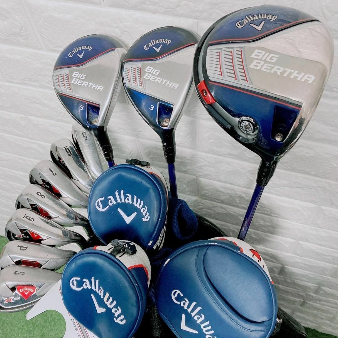 Callaway(キャロウェイ)のゴルフクラブセット メンズ キャロウェイ ビッグバーサ 12本 初心者 スポーツ/アウトドアのゴルフ(クラブ)の商品写真