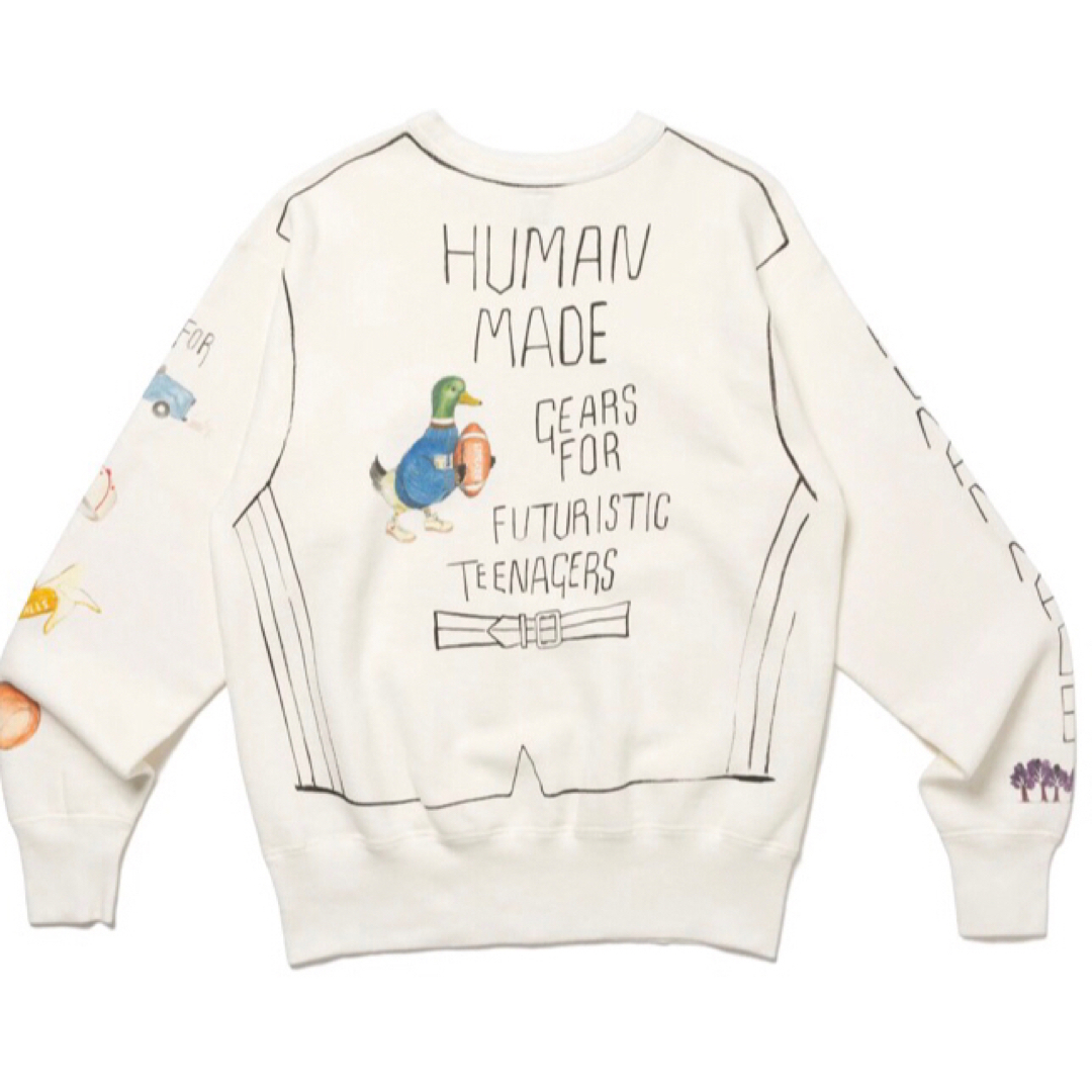 HUMAN MADE(ヒューマンメイド)の希少 HUMAN MADE graphic sweat XL スウェット 美品 メンズのトップス(スウェット)の商品写真