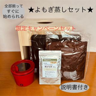 すぐに始められる★国産ヒノキ椅子のよもぎ蒸しセット(その他)