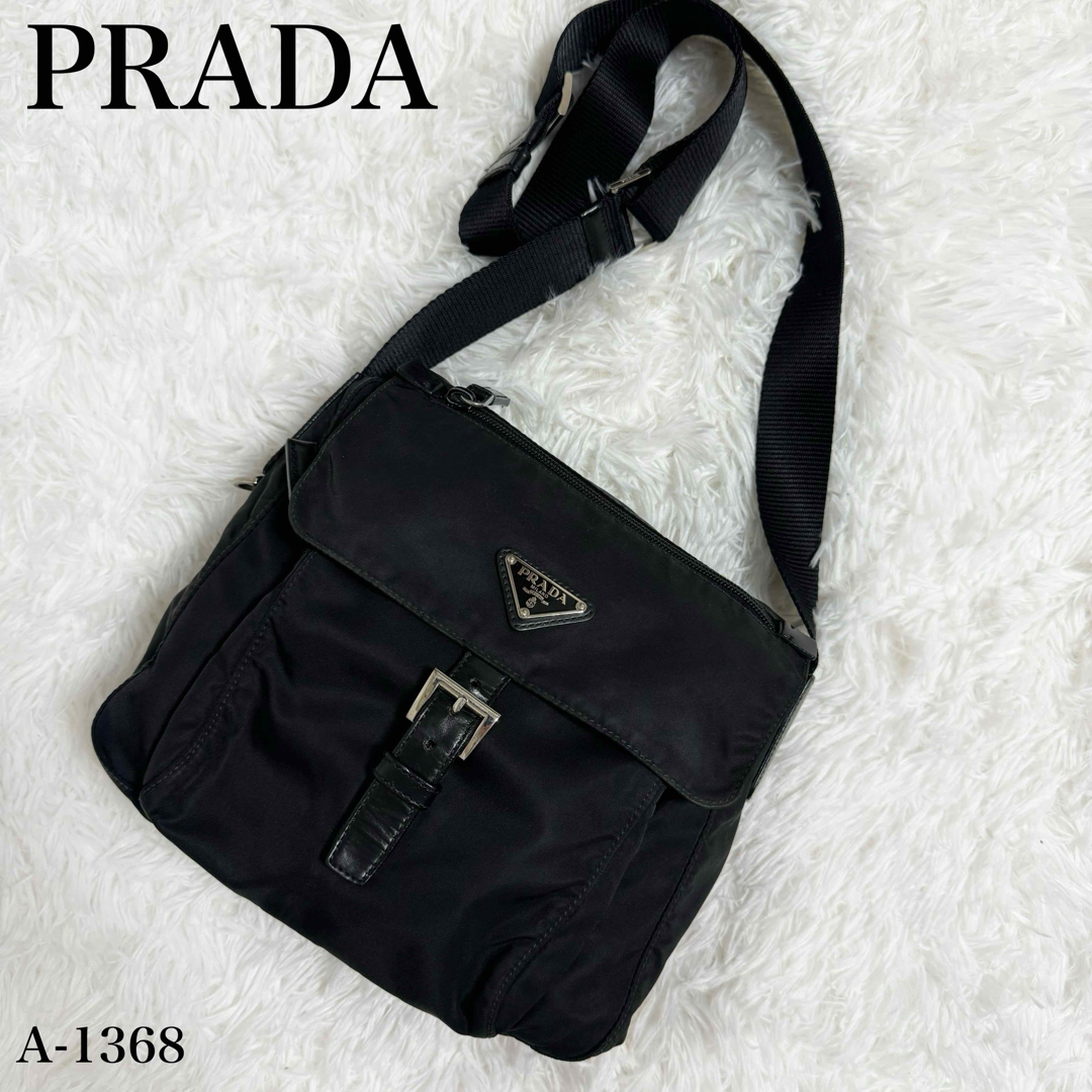 美品✨PRADA プラダ　三角ロゴ　テスートナイロン　ショルダーバッグ | フリマアプリ ラクマ