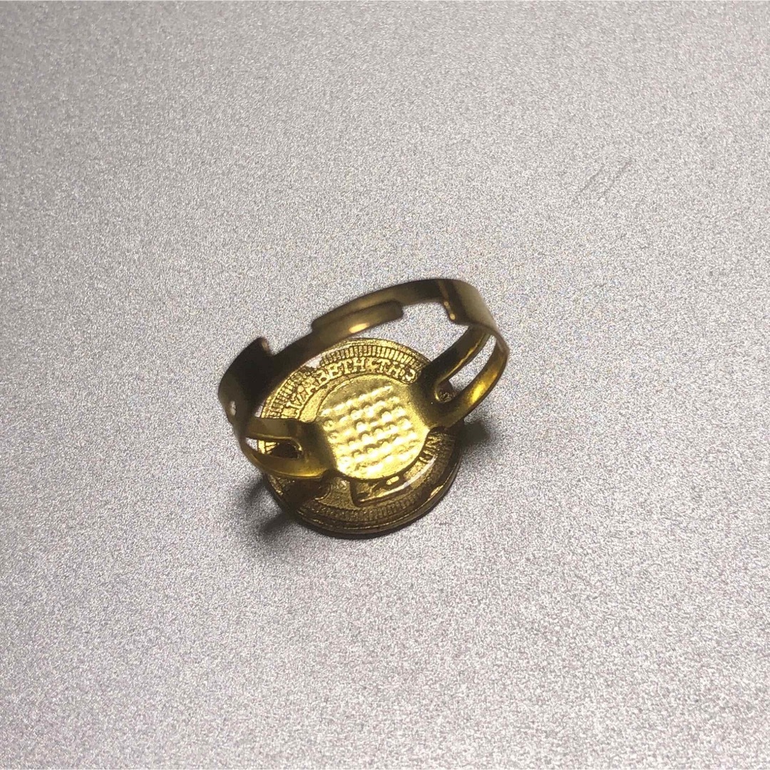 Lochie(ロキエ)の【訳アリ特価】୨୧ Vintage rétro gold coin ring ハンドメイドのアクセサリー(リング)の商品写真