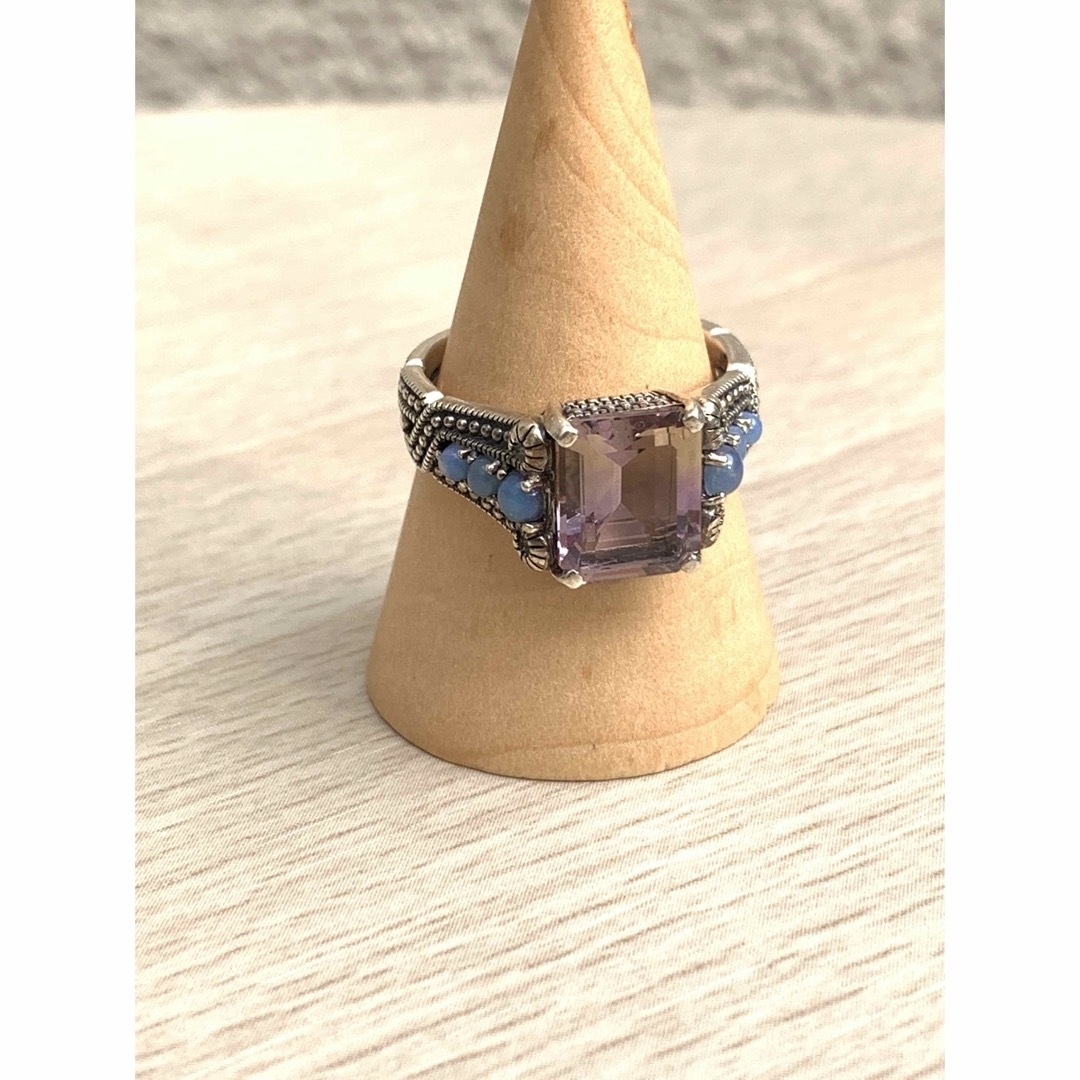 碌山　アメトリン＆オパールクラシカルリング レディースのアクセサリー(リング(指輪))の商品写真