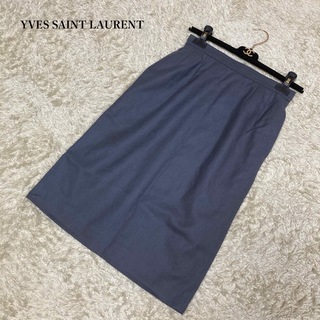 イヴサンローラン(Yves Saint Laurent)の＊極美品＊ イヴサンローラン ヴィンテージ  ひざ丈  スカート(ひざ丈スカート)