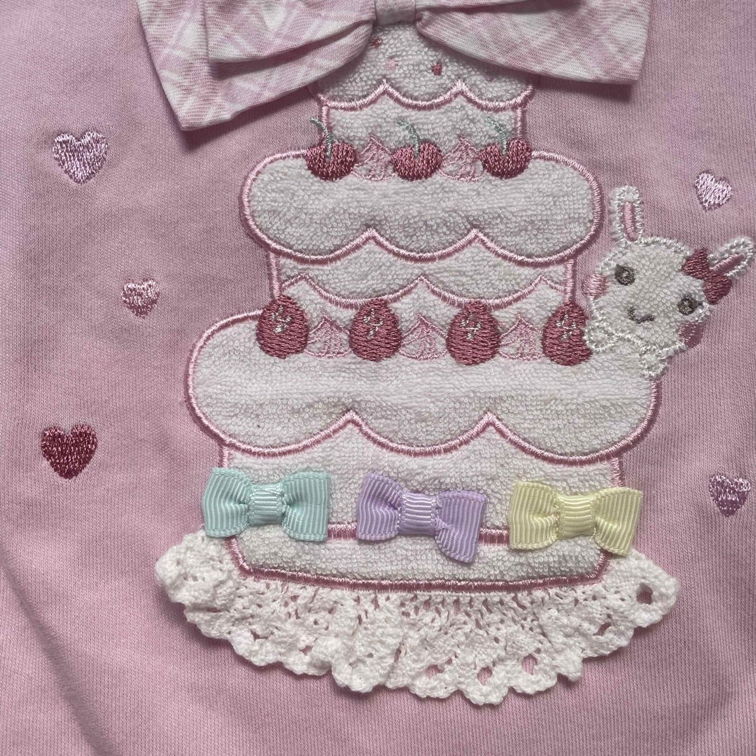 coeur a coeur(クーラクール)のクーラクール　ケーキトップ　色違い２枚セット　90 キッズ/ベビー/マタニティのキッズ服女の子用(90cm~)(Tシャツ/カットソー)の商品写真