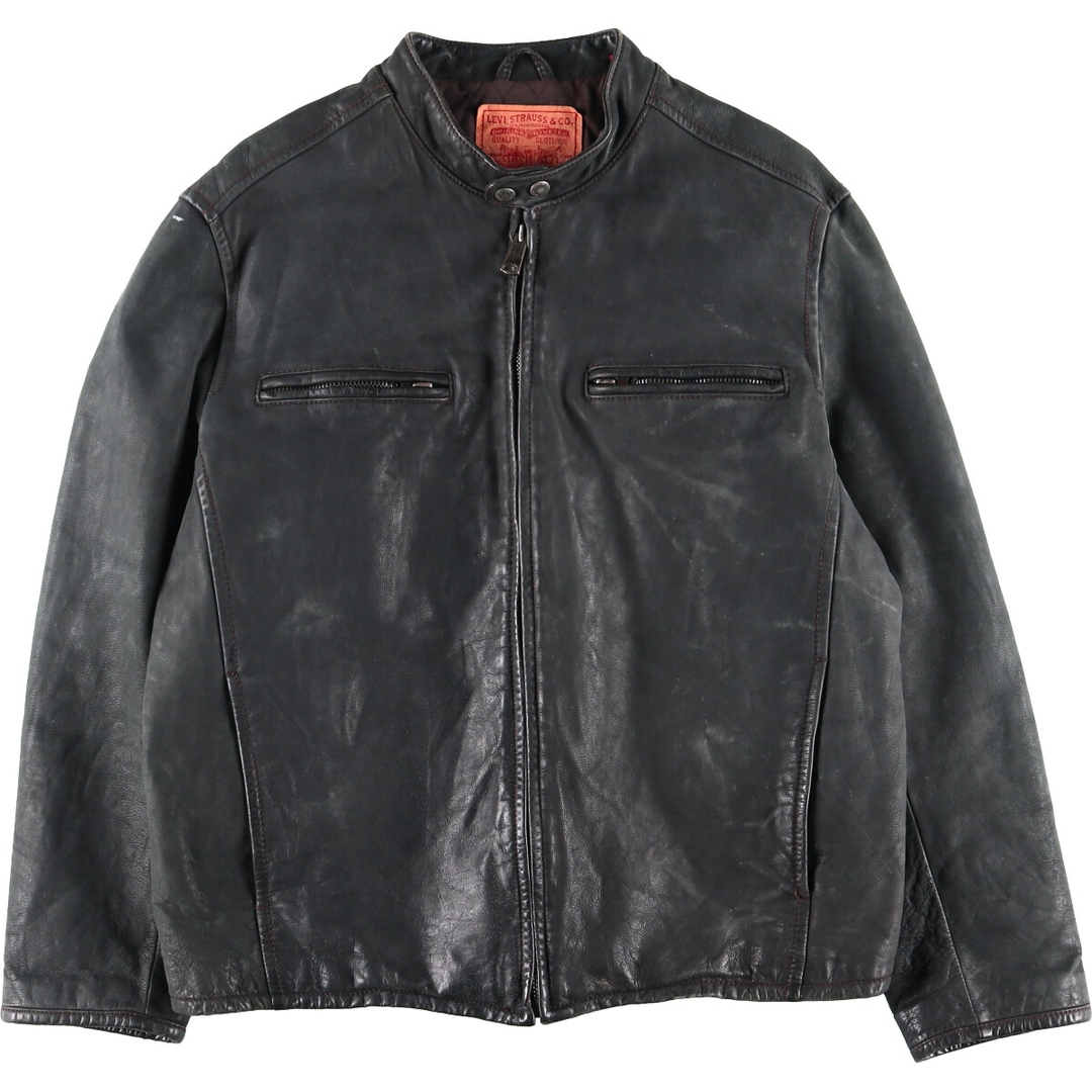 Levi's(リーバイス)の古着 リーバイス Levi's シングルライダースジャケット メンズXL /evb004846 メンズのジャケット/アウター(レザージャケット)の商品写真