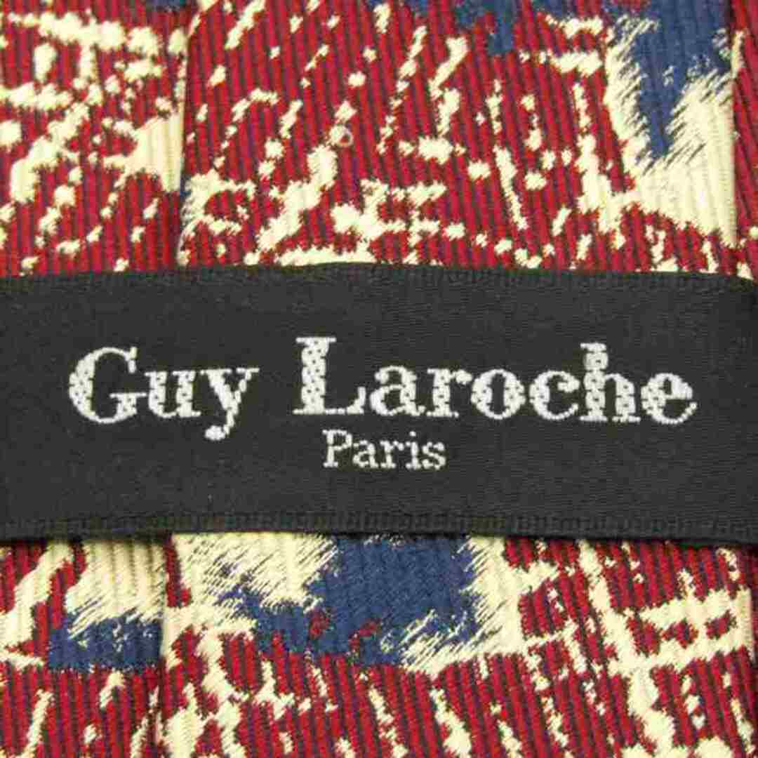 Guy Laroche(ギラロッシュ)のギ・ラロッシュ ブランドネクタイ 総柄 シルク メンズ ワインレッド Guy Laroche メンズのファッション小物(ネクタイ)の商品写真