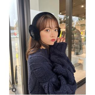 アグ(UGG)のpinue Embroidered Logo Earmuff 耳あて イヤーマフ(イヤーマフ)