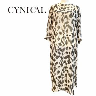 ⭐︎美品　【CYNICAL】　シニカル　レイヤード柄ワンピ　サイズ2(ひざ丈ワンピース)