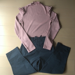 ジーユー(GU)のSHEIN長袖とGU長袖ズボン120cm(Tシャツ/カットソー)