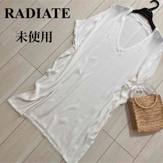 SCOT CLUB - RADIATE 未使用　Vネック　オーバーサイズチュニック　フリンジ　レーヨン