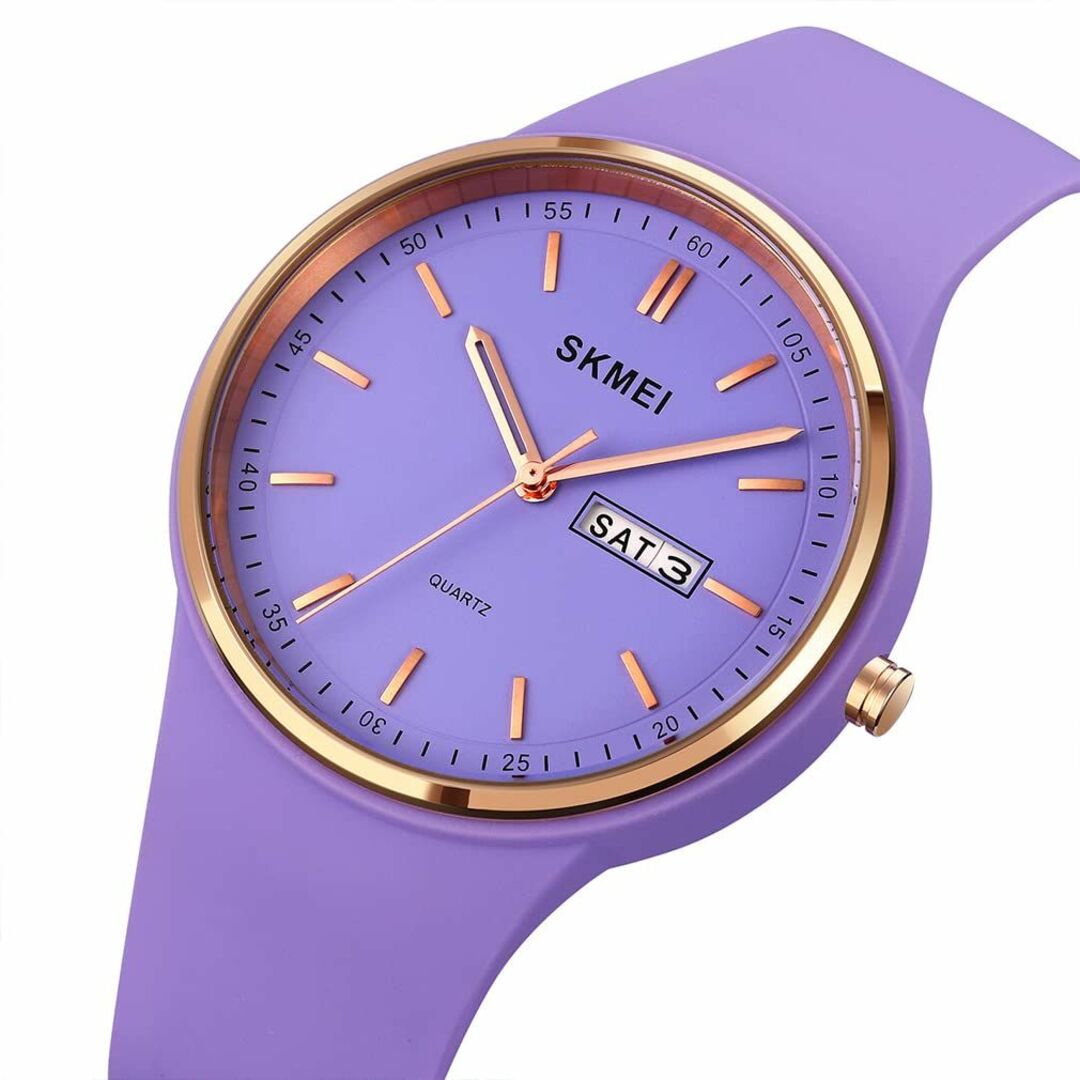 【色: L1747パープル】腕時計 レディース シリコン 高校生 防水 スポーツ レディースのファッション小物(腕時計)の商品写真
