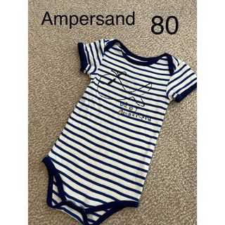 ampersand - Ampersand♡アンパサンド　半袖ロンパース　クジラ柄　80サイズ