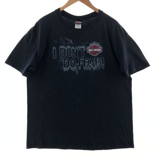 ハーレーダビッドソン(Harley Davidson)の古着 ハーレーダビッドソン Harley-Davidson 両面プリント モーターサイクル バイクTシャツ メンズXL /eaa381789(Tシャツ/カットソー(半袖/袖なし))