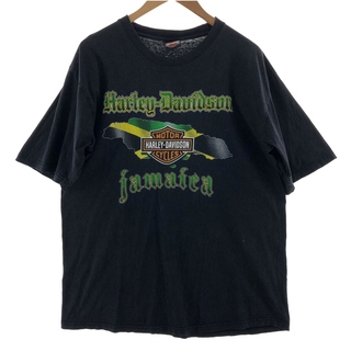 ハーレーダビッドソン(Harley Davidson)の古着 ハーレーダビッドソン Harley-Davidson 両面プリント モーターサイクル バイクTシャツ メンズXL /eaa381738(Tシャツ/カットソー(半袖/袖なし))