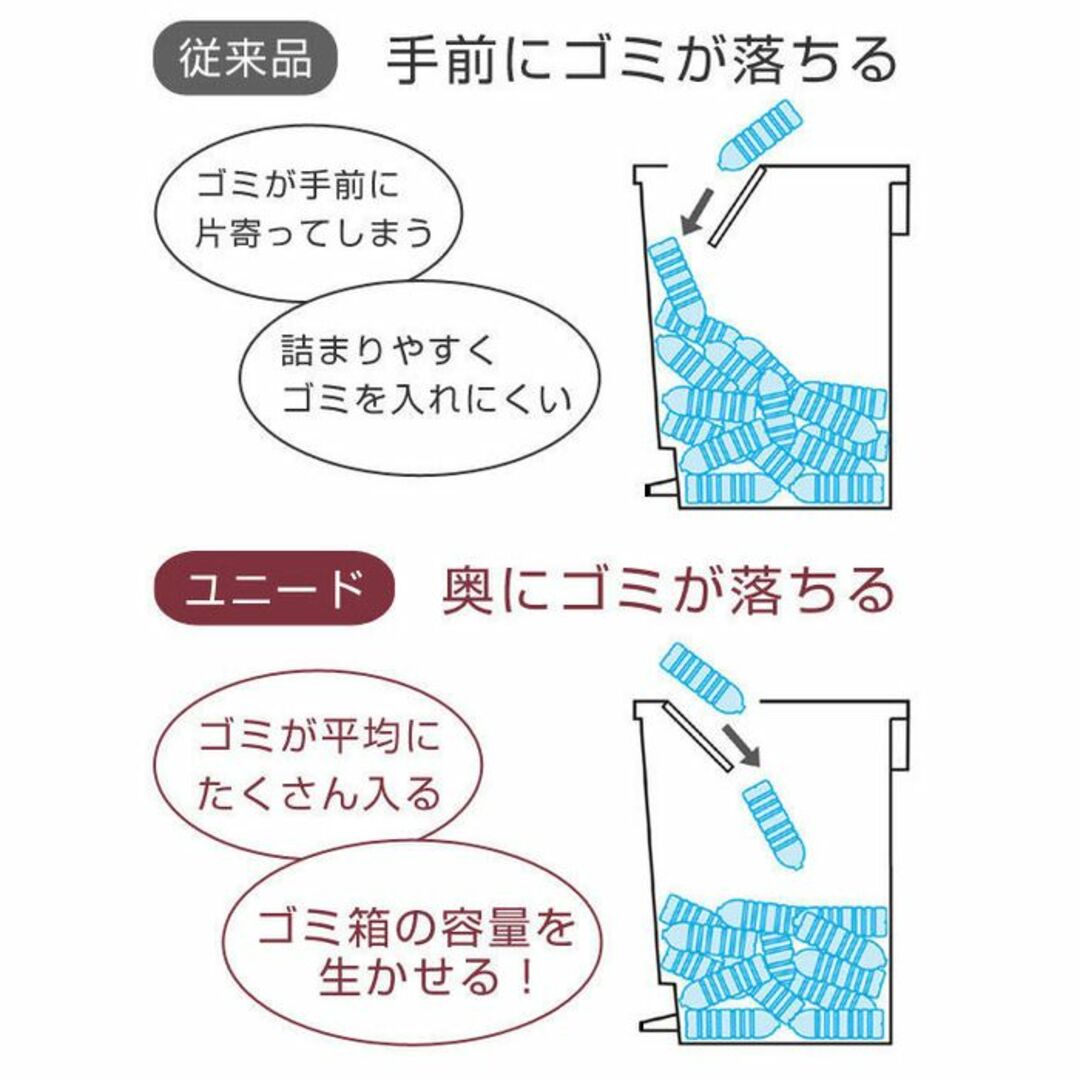 ★プッシュ＆ペダル式★ 30L ゴミ箱 スリム 高級感 ブラック 他カラー有 インテリア/住まい/日用品のインテリア小物(ごみ箱)の商品写真