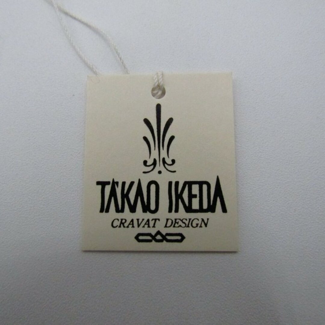 タカオイケダ ブランド ネクタイ シルク チェック柄 ワイドタ 未使用タグ付イ メンズ レッド TAKAO IKEDA メンズのファッション小物(ネクタイ)の商品写真