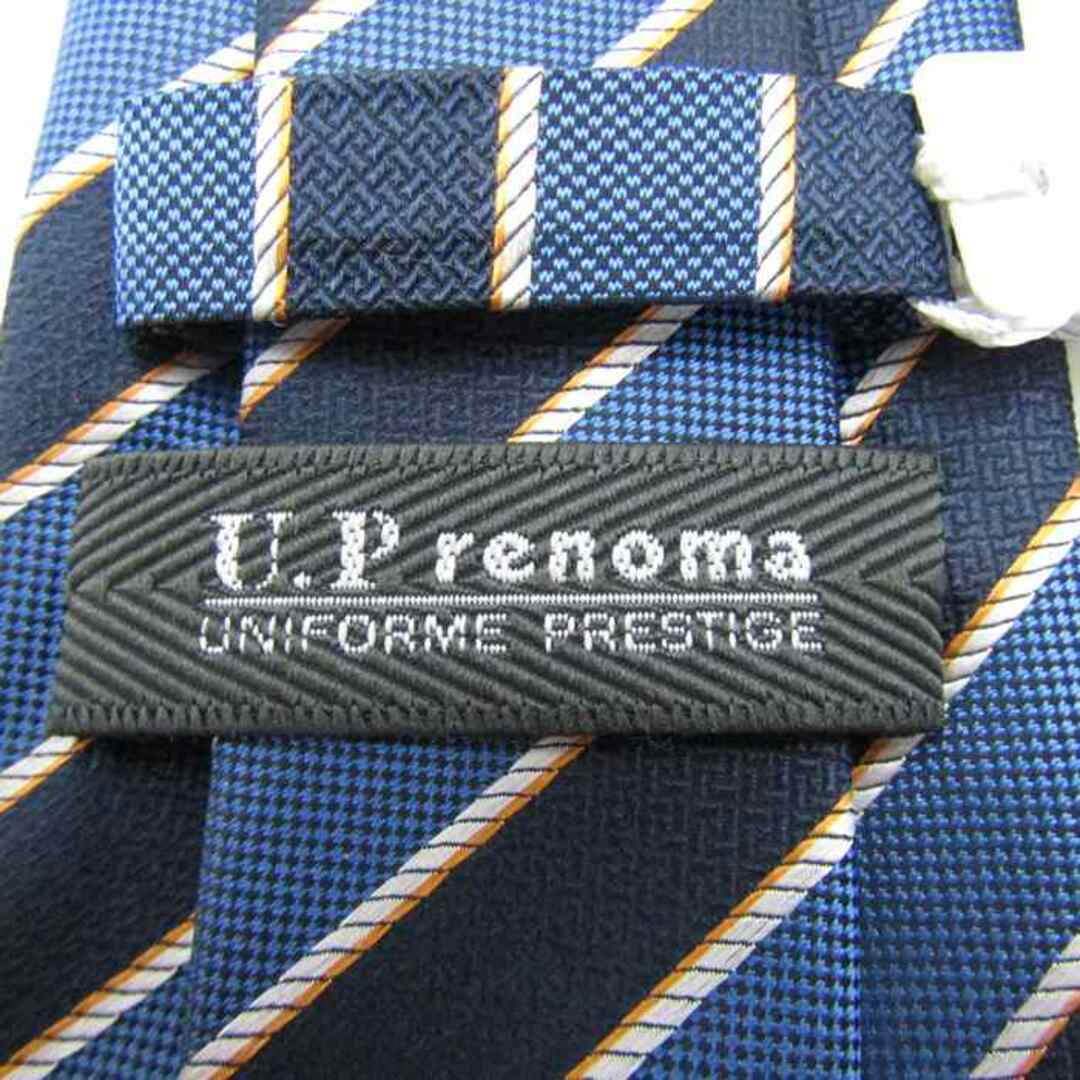 RENOMA(レノマ)のレノマ ブランド ネクタイ シルク ストライプ柄 未使用タグ付 メンズ ネイビー renoma メンズのファッション小物(ネクタイ)の商品写真