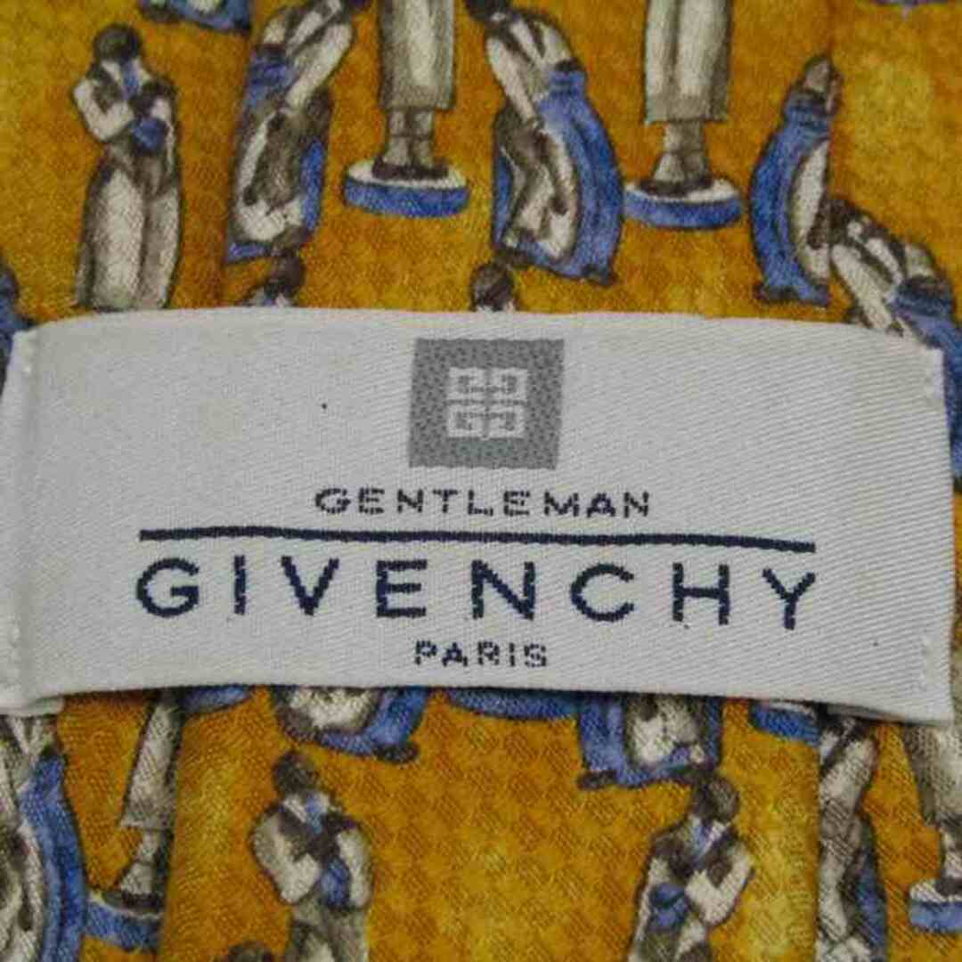 GIVENCHY(ジバンシィ)のジバンシィ ブランド ネクタイ シルク 総柄 メンズ イエロー GIVENCHY メンズのファッション小物(ネクタイ)の商品写真