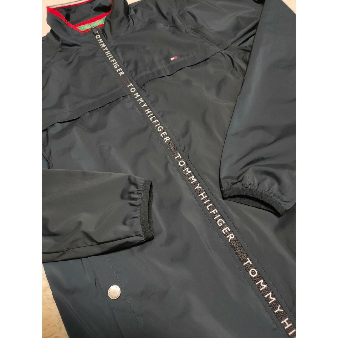 TOMMY HILFIGER(トミーヒルフィガー)のトミーヒルフィガー　ゴルフ　ナイロンジャケット　M　ネイビー　ゴルフウェア　美品 メンズのジャケット/アウター(ナイロンジャケット)の商品写真