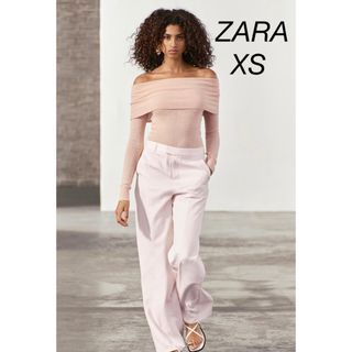 ザラ(ZARA)のZARA オフショルダー ニット トップス(ニット/セーター)