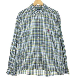 ラルフローレン(Ralph Lauren)の古着 ラルフローレン Ralph Lauren BLAKE 長袖 ボタンダウンチェックシャツ メンズXL /eaa427843(シャツ)